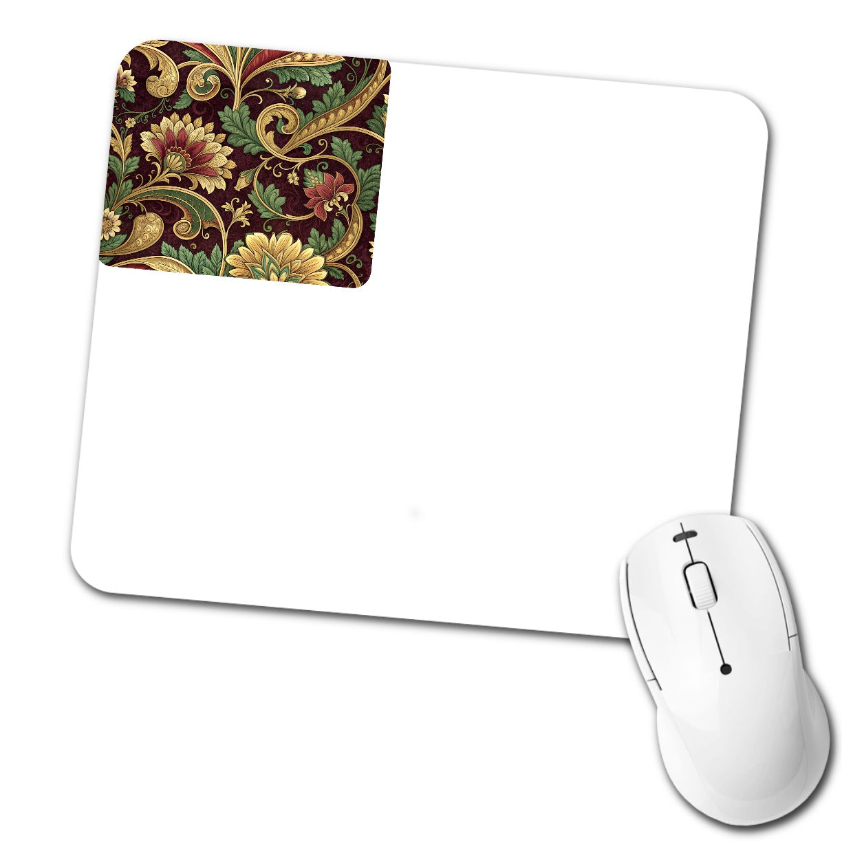 Victorian Decorative Design Pattern Low Profile Mouse Pad Mat