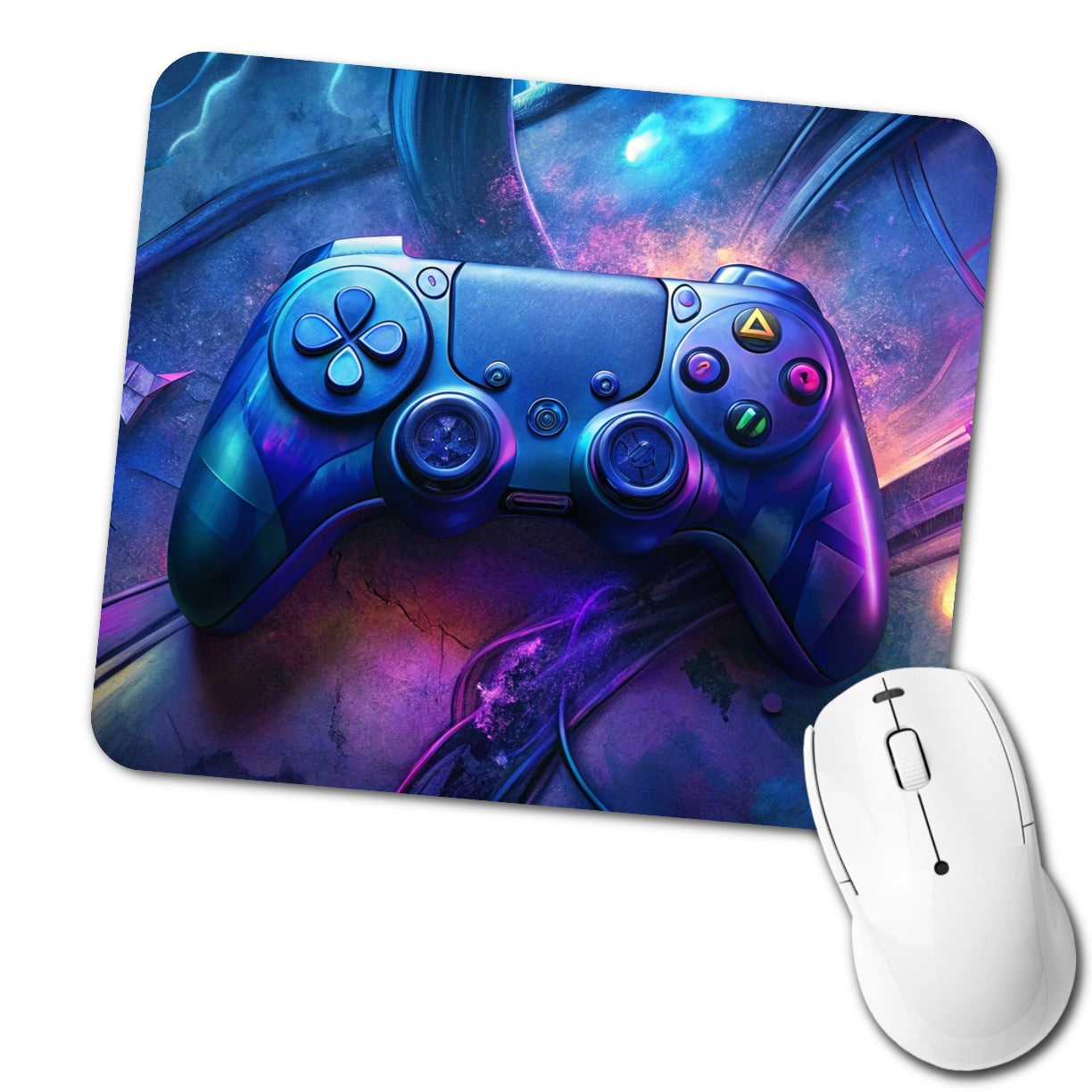 Video Game Controller Graffiti Style Low Profile Mouse Pad Mat