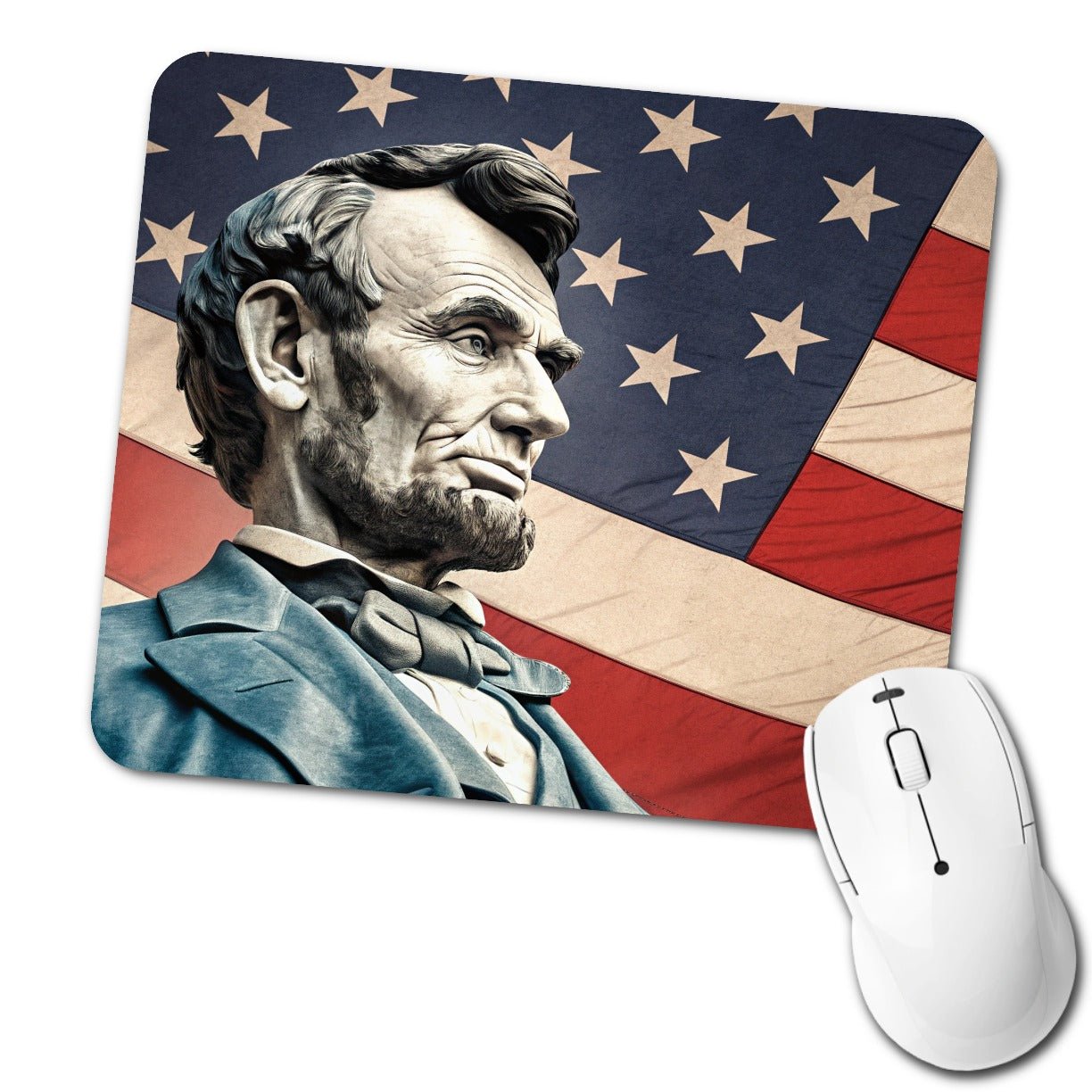 Abraham Lincoln American President Low Profile Mouse Pad Mat