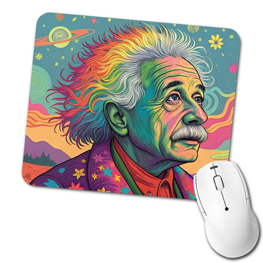 Albert Einstein Rainbow Energy Low Profile Mouse Pad Mat