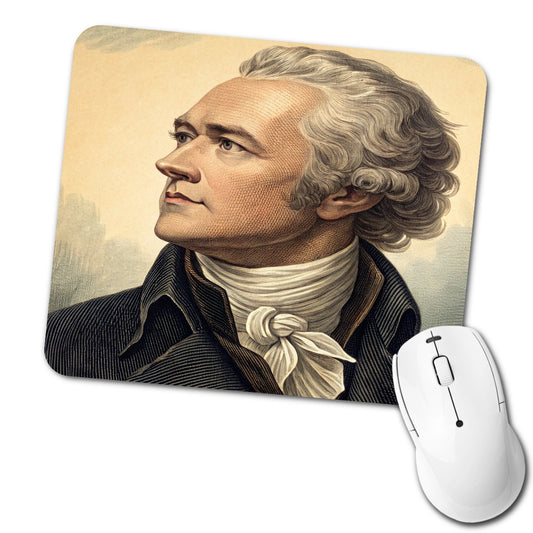 Alexander Hamilton Patriot Art Low Profile Mouse Pad Mat