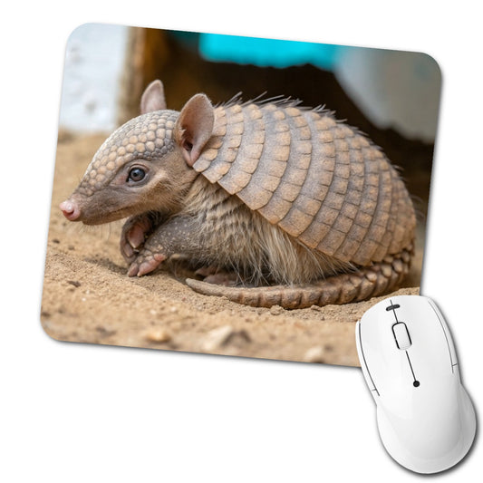 Armadillo Close Up Low Profile Mouse Pad Mat