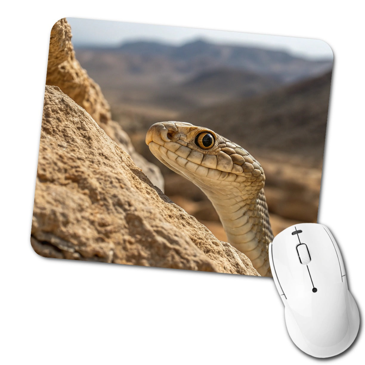 Asp Snake Wildlife Nature Low Profile Mouse Pad Mat