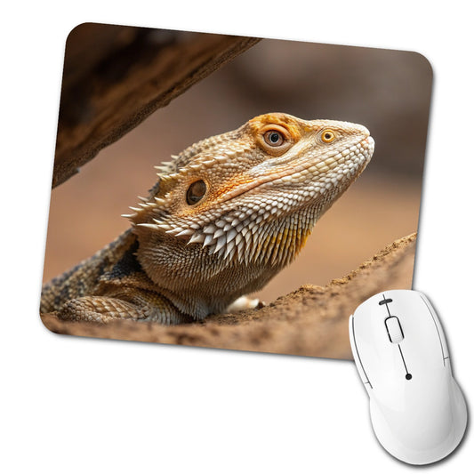 Bearded Dragon Lizard Wildlife Low Profile Mouse Pad Mat