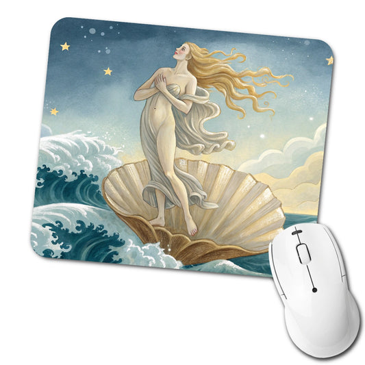 Birth Of Venus Art Inspired Low Profile Mouse Pad Mat
