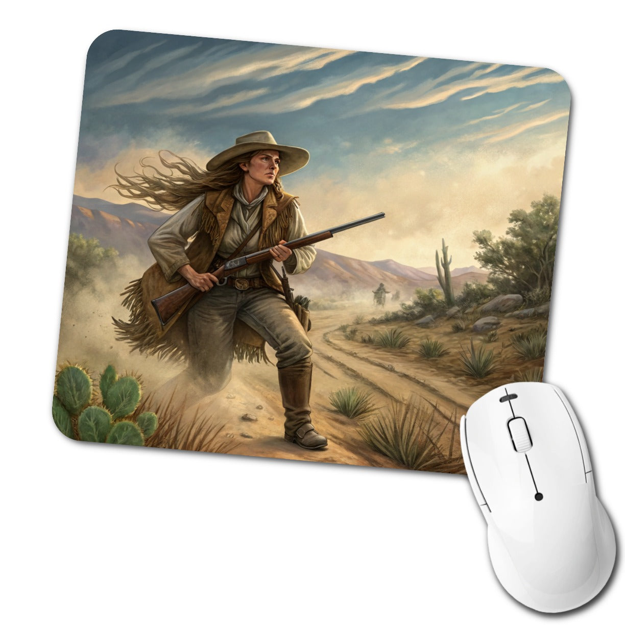 Calamity Jane Wild West Low Profile Mouse Pad Mat