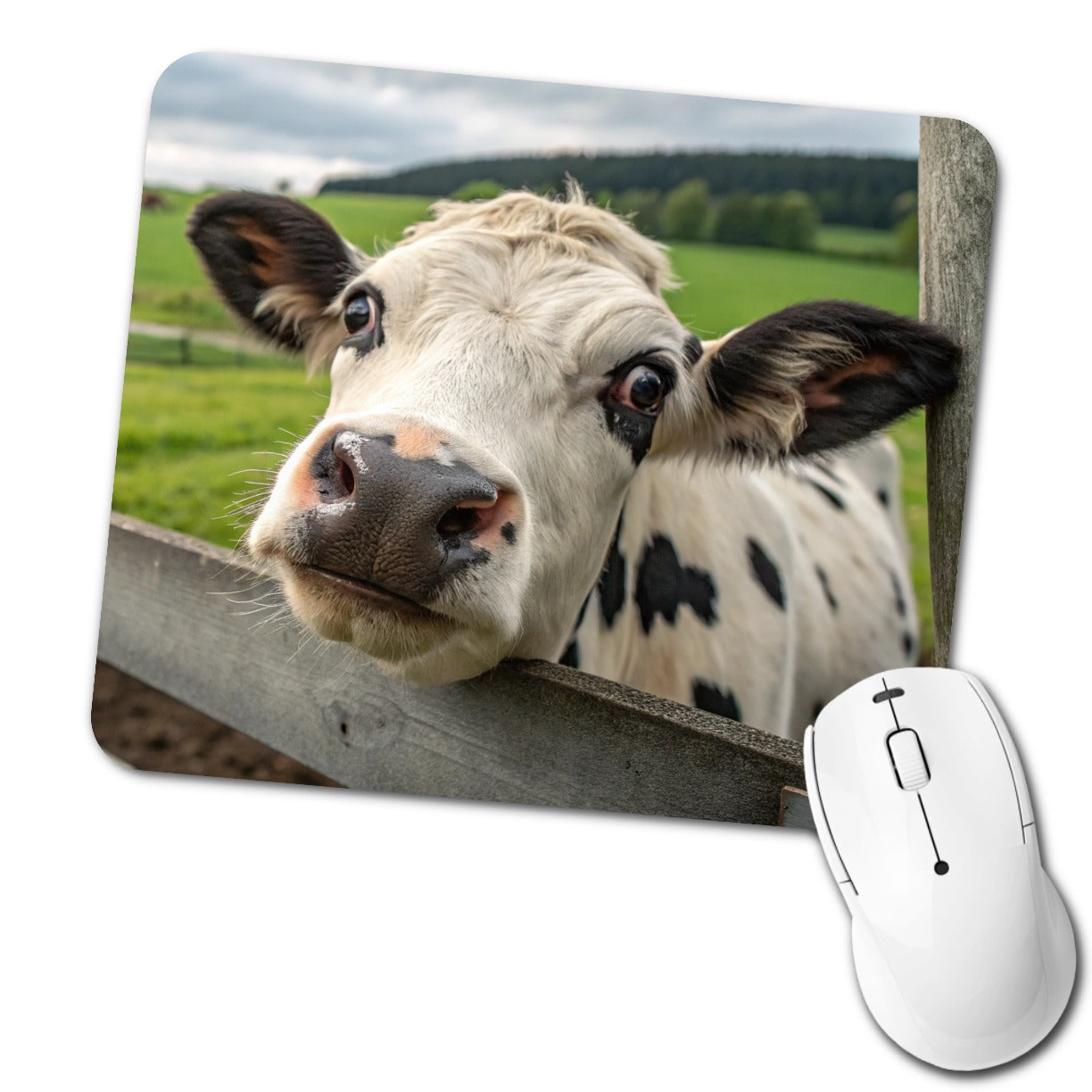 Curious Cow Farm Life Low Profile Mouse Pad Mat