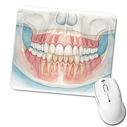 Dental X-Ray Teeth Dentist Low Profile Mouse Pad Mat