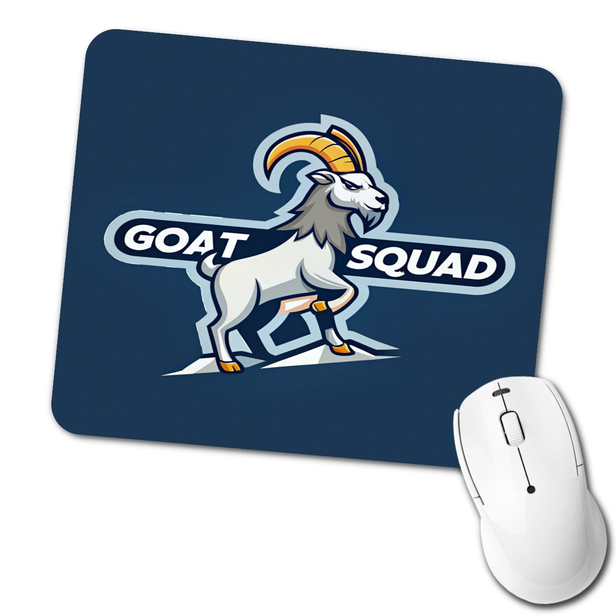Goat Squad Funny Low Profile Mouse Pad Mat
