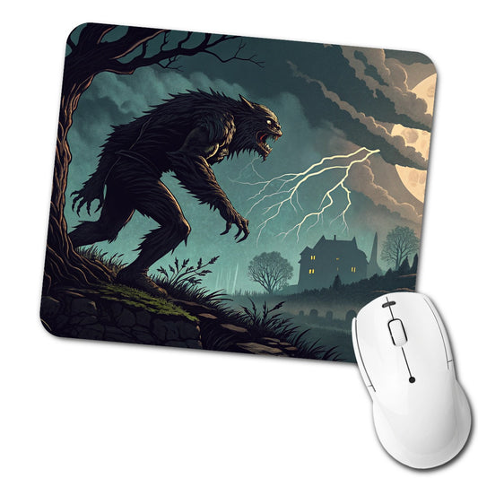 Gothic Horror Monster Halloween Low Profile Mouse Pad Mat