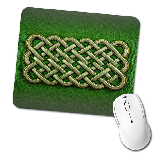 Irish Celtic Knot Green Low Profile Mouse Pad Mat