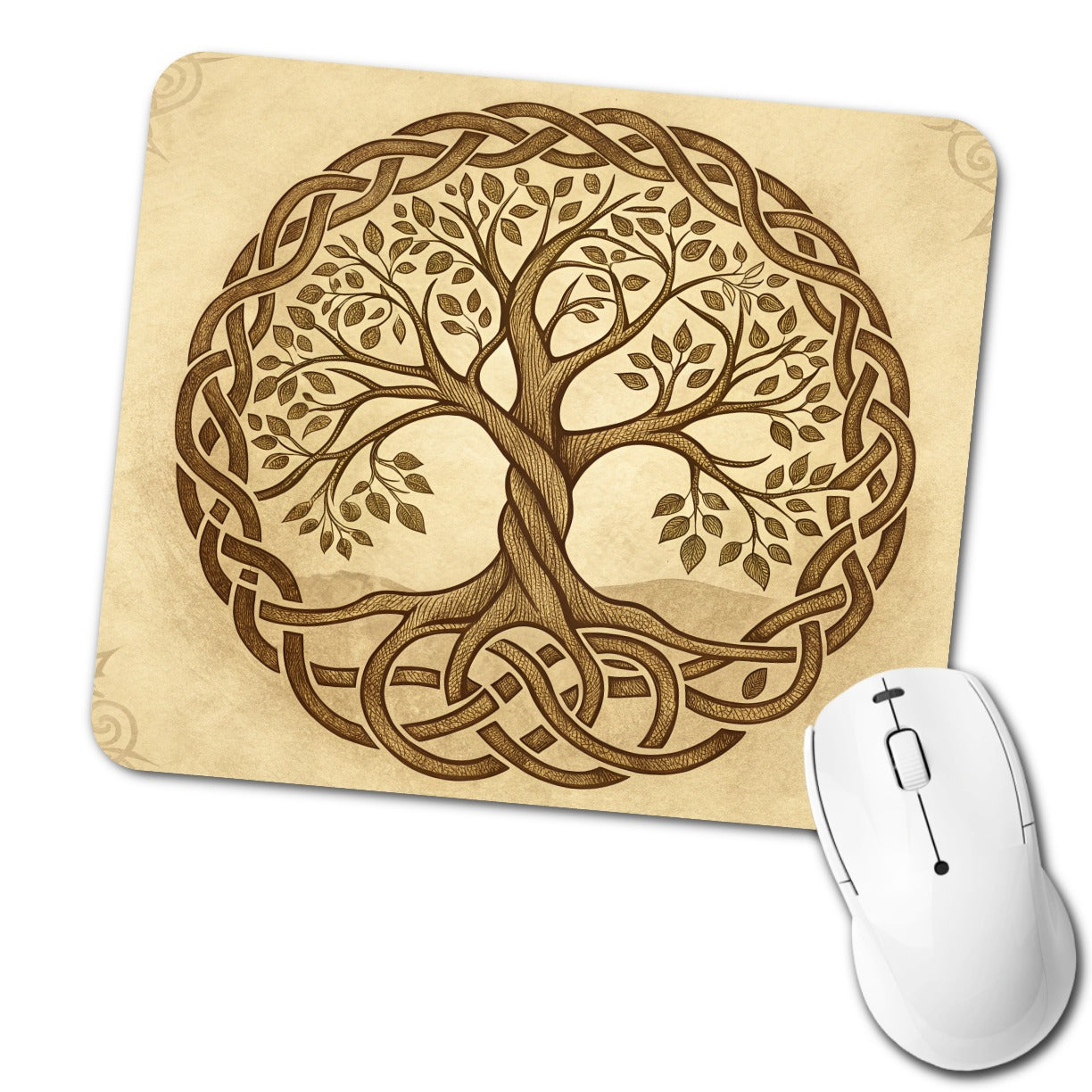 Irish Celtic Tree of Life Low Profile Mouse Pad Mat