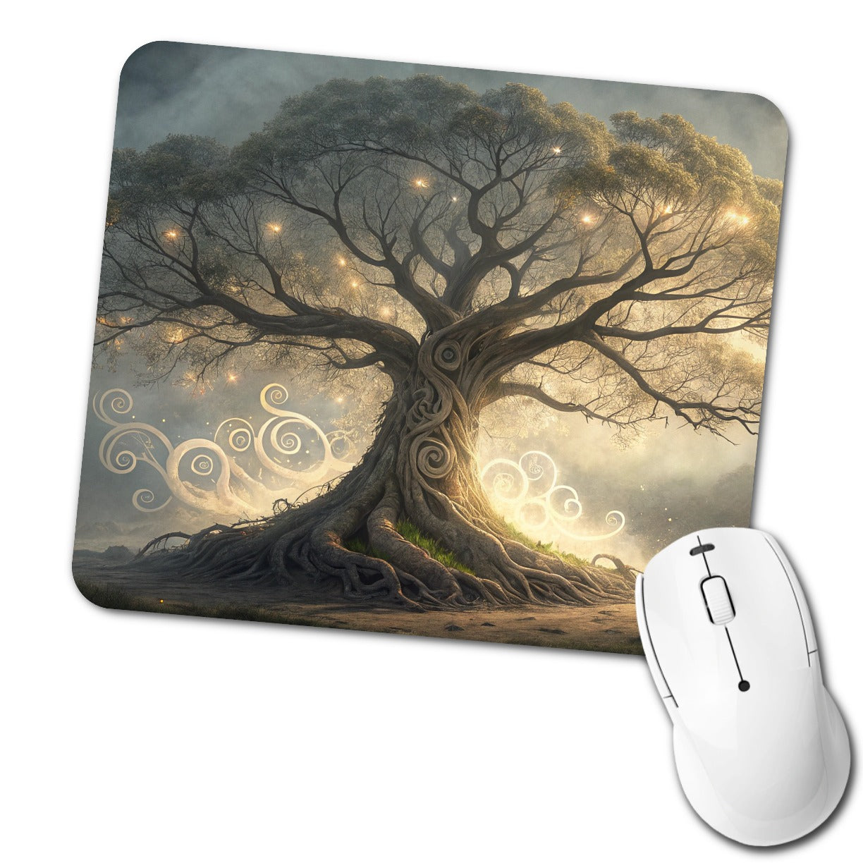 Mystical Tree Of Life Low Profile Mouse Pad Mat