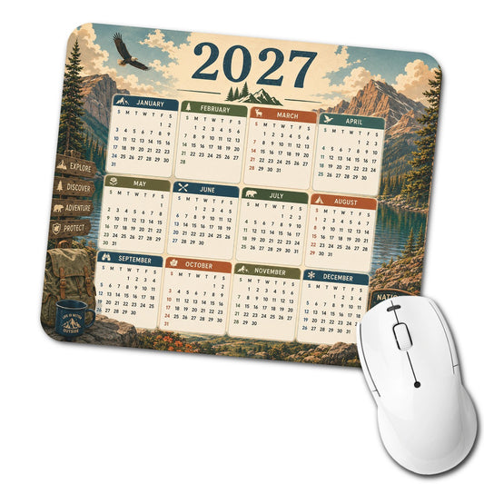 National Parks Outdoors 2027 Calendar Low Profile Mouse Pad Mat