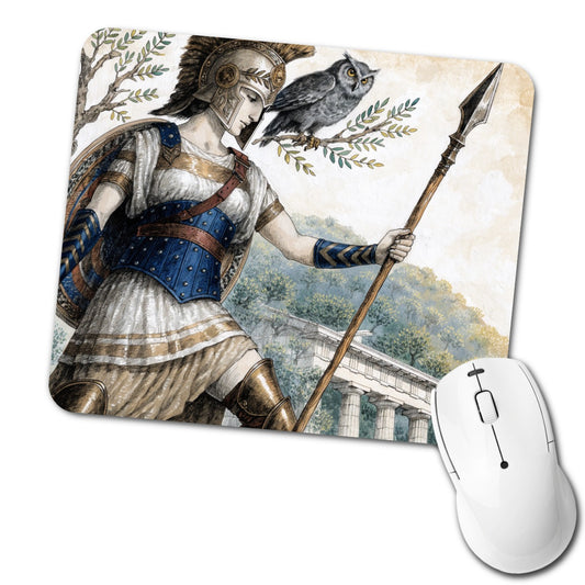 Athena Greek Goddess Low Profile Mouse Pad Mat