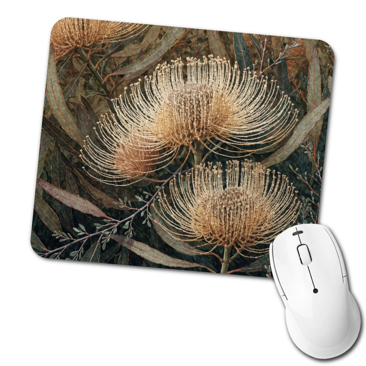 Banksia Australian Botanical Low Profile Mouse Pad Mat