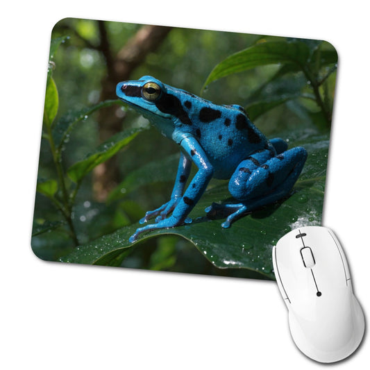 Blue Poison Dart Frog Low Profile Mouse Pad Mat