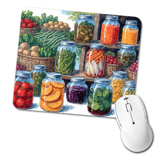 Canning Preserving Garden Low Profile Mouse Pad Mat