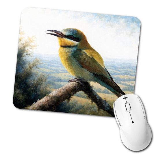 Colorful Bee Eater Low Profile Mouse Pad Mat