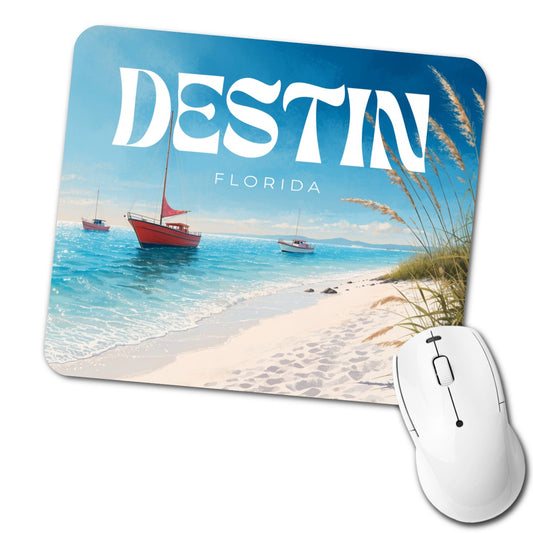 Destin Florida Travel Low Profile Mouse Pad Mat