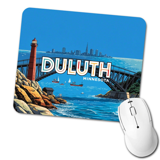 Duluth Minnesota Travel Low Profile Mouse Pad Mat