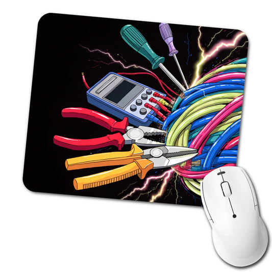 Electrician Tools Lightning Low Profile Mouse Pad Mat
