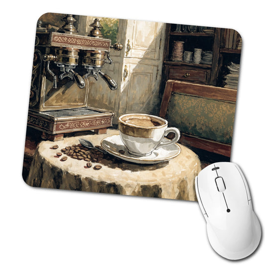 Espresso Coffee Aesthetic Low Profile Mouse Pad Mat