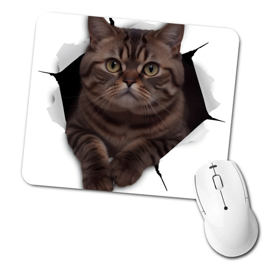 Exotic Shorthair Cat Breakout Low Profile Mouse Pad Mat