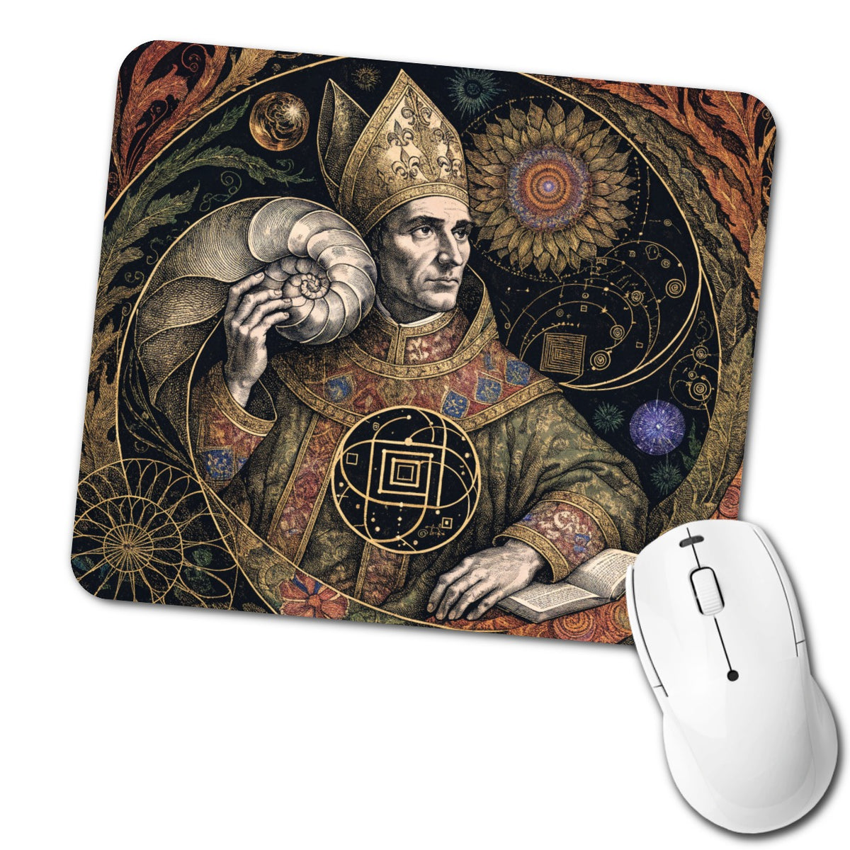 Fibonacci Mathematician Low Profile Mouse Pad Mat
