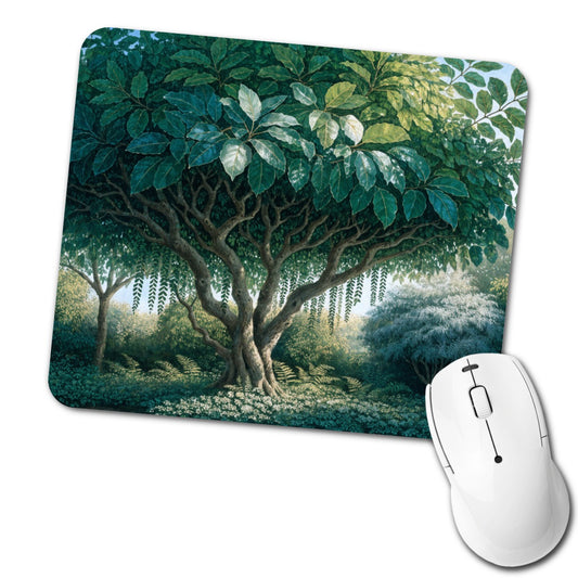Ficus Tree Botanical Low Profile Mouse Pad Mat
