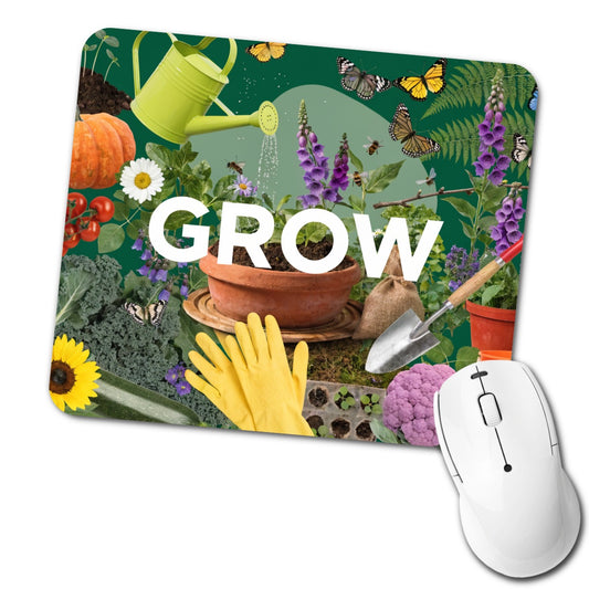 Grow Gardening Gardener Tools Low Profile Mouse Pad Mat