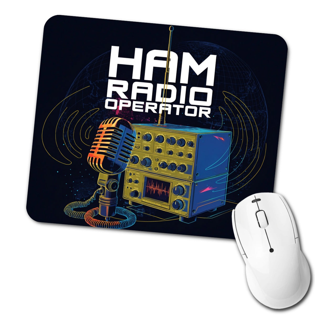 Ham Radio Operator Low Profile Mouse Pad Mat