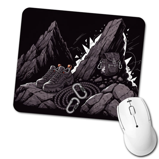 Hiking Rock Climbing Gear Dark Mountain Low Profile Mouse Pad Mat
