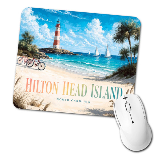 Hilton Head Island South Carolina Travel Low Profile Mouse Pad Mat