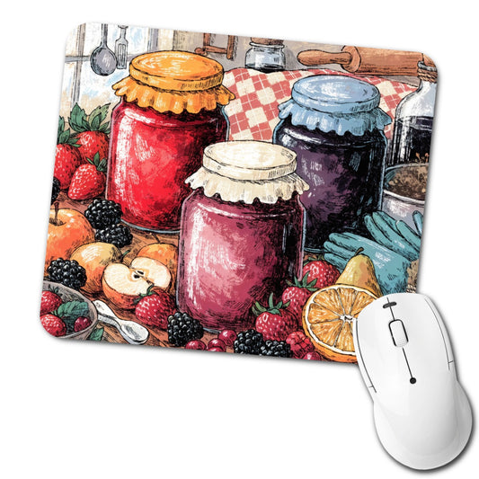 Homemade Jam Preserves Low Profile Mouse Pad Mat