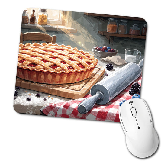 Homemade Pie Baking Low Profile Mouse Pad Mat