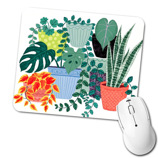 Houseplant Plant Lover Low Profile Mouse Pad Mat
