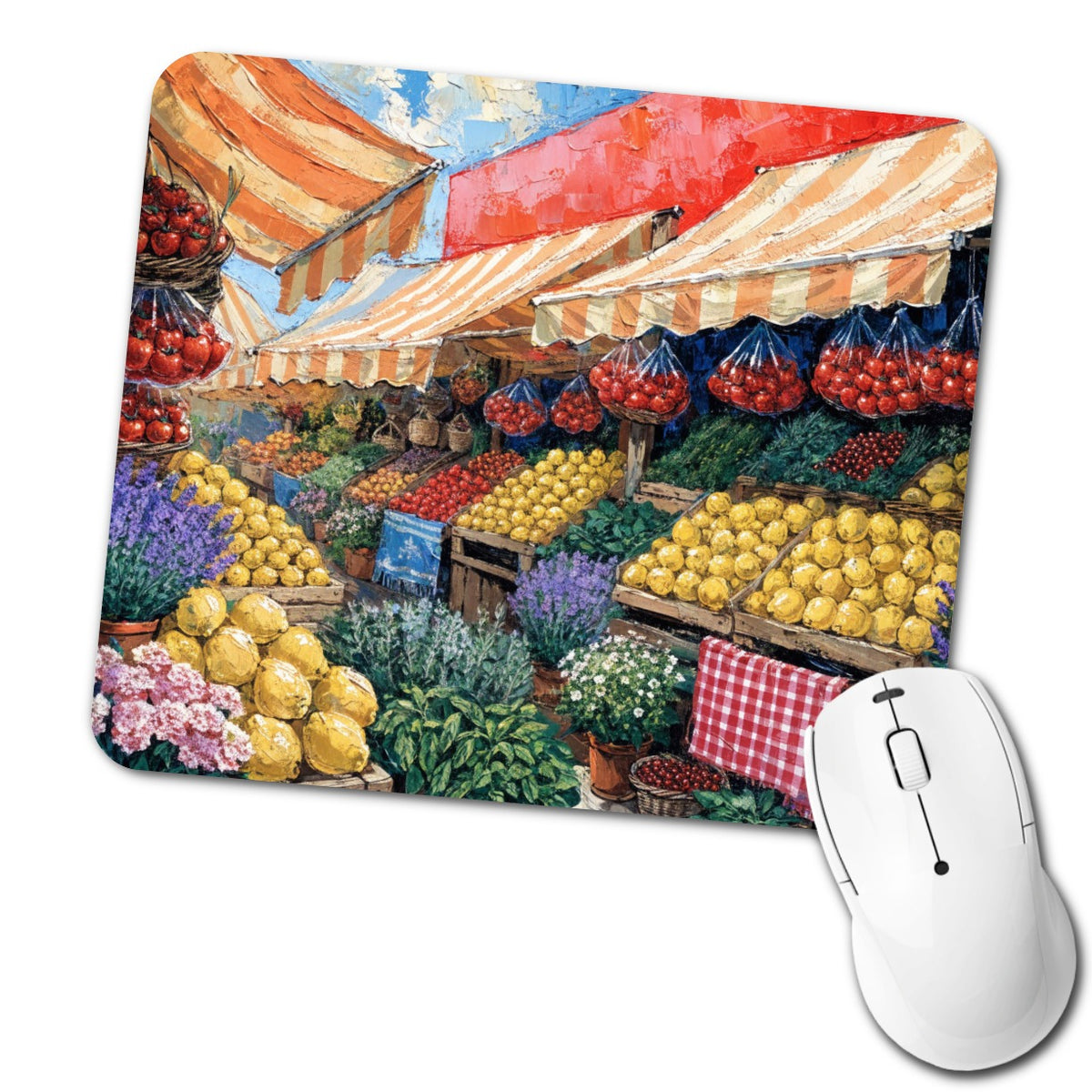 Italian Market Summer Low Profile Mouse Pad Mat