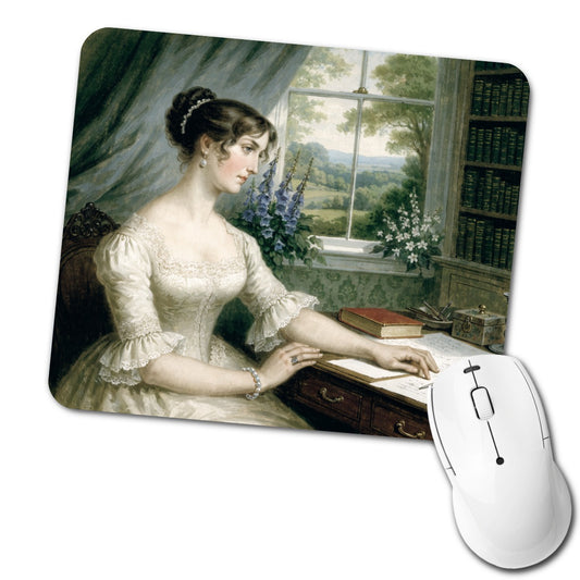 Jane Austen Author Low Profile Mouse Pad Mat