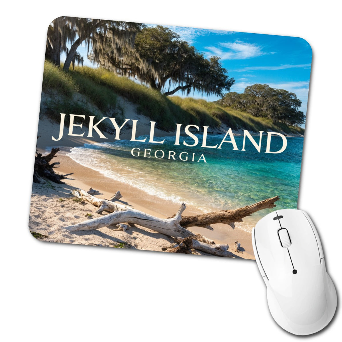 Jekyll Island Georgia Travel Low Profile Mouse Pad Mat