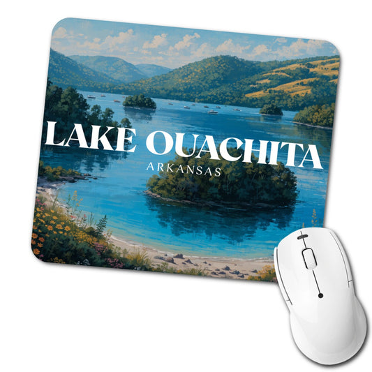 Lake Ouachita Arkansas Travel Low Profile Mouse Pad Mat