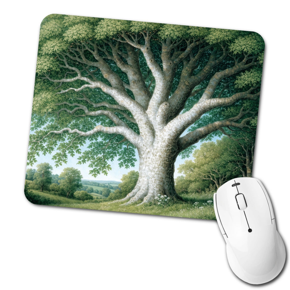 Majestic Sycamore Tree Low Profile Mouse Pad Mat