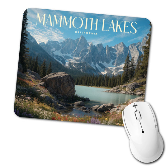 Mammoth Lakes California Travel Low Profile Mouse Pad Mat