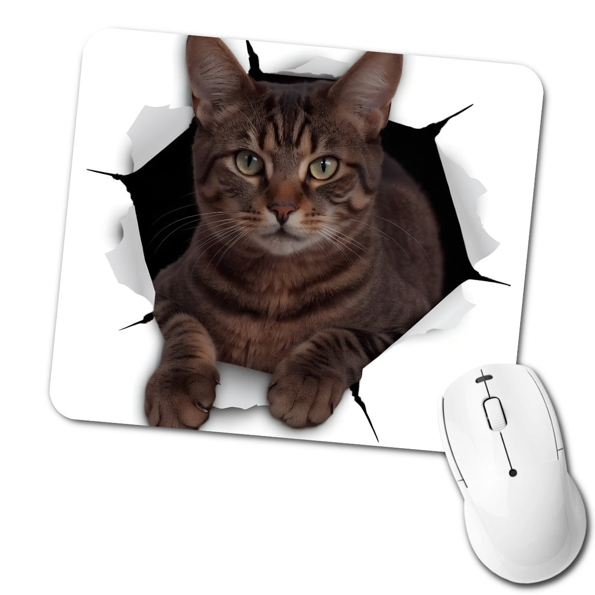 Manx Cat Breakout Low Profile Mouse Pad Mat