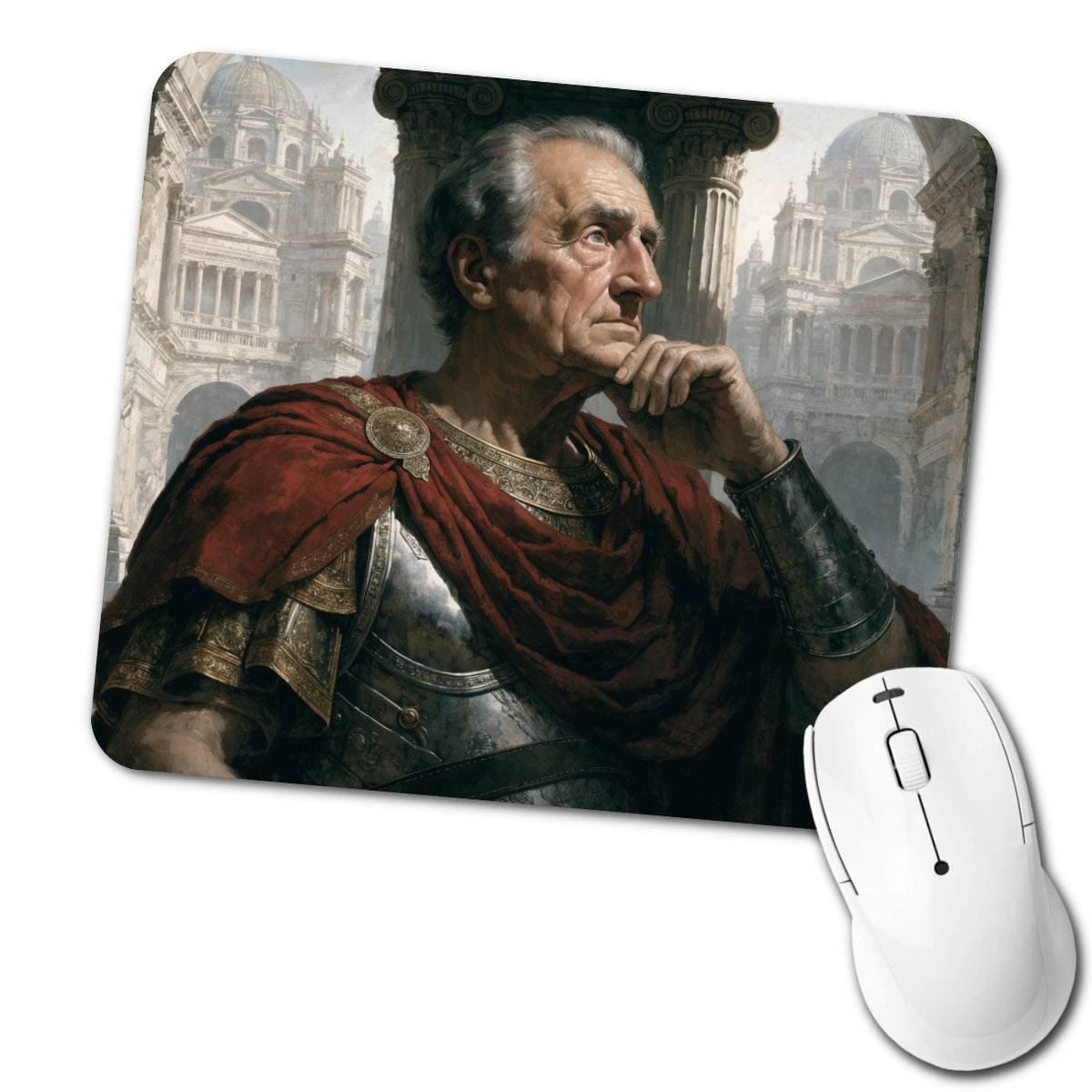 Marcus Aurelius Roman Emperor Low Profile Mouse Pad Mat