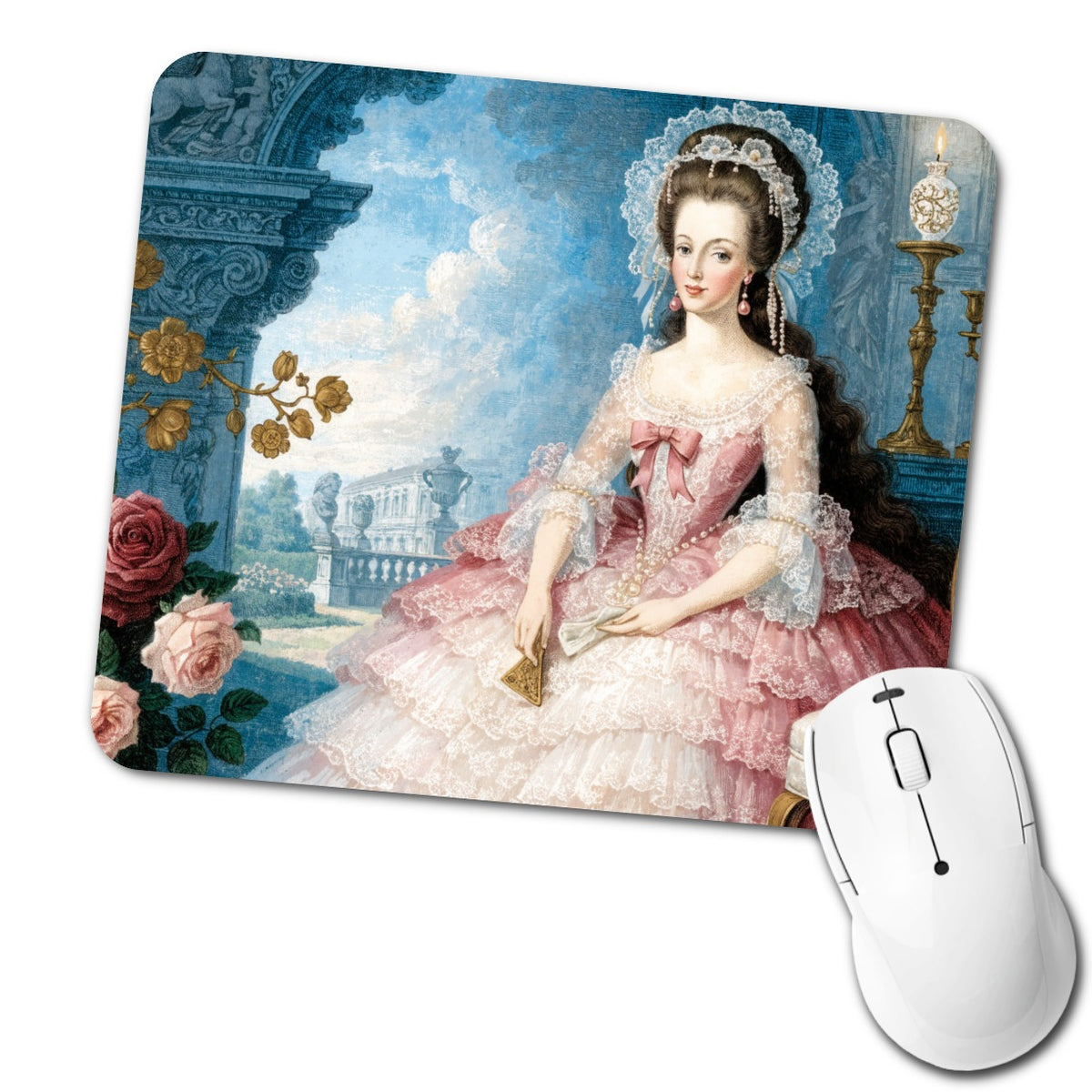Marie Antoinette French Queen Low Profile Mouse Pad Mat