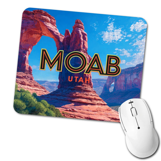 Moab Utah Travel Low Profile Mouse Pad Mat