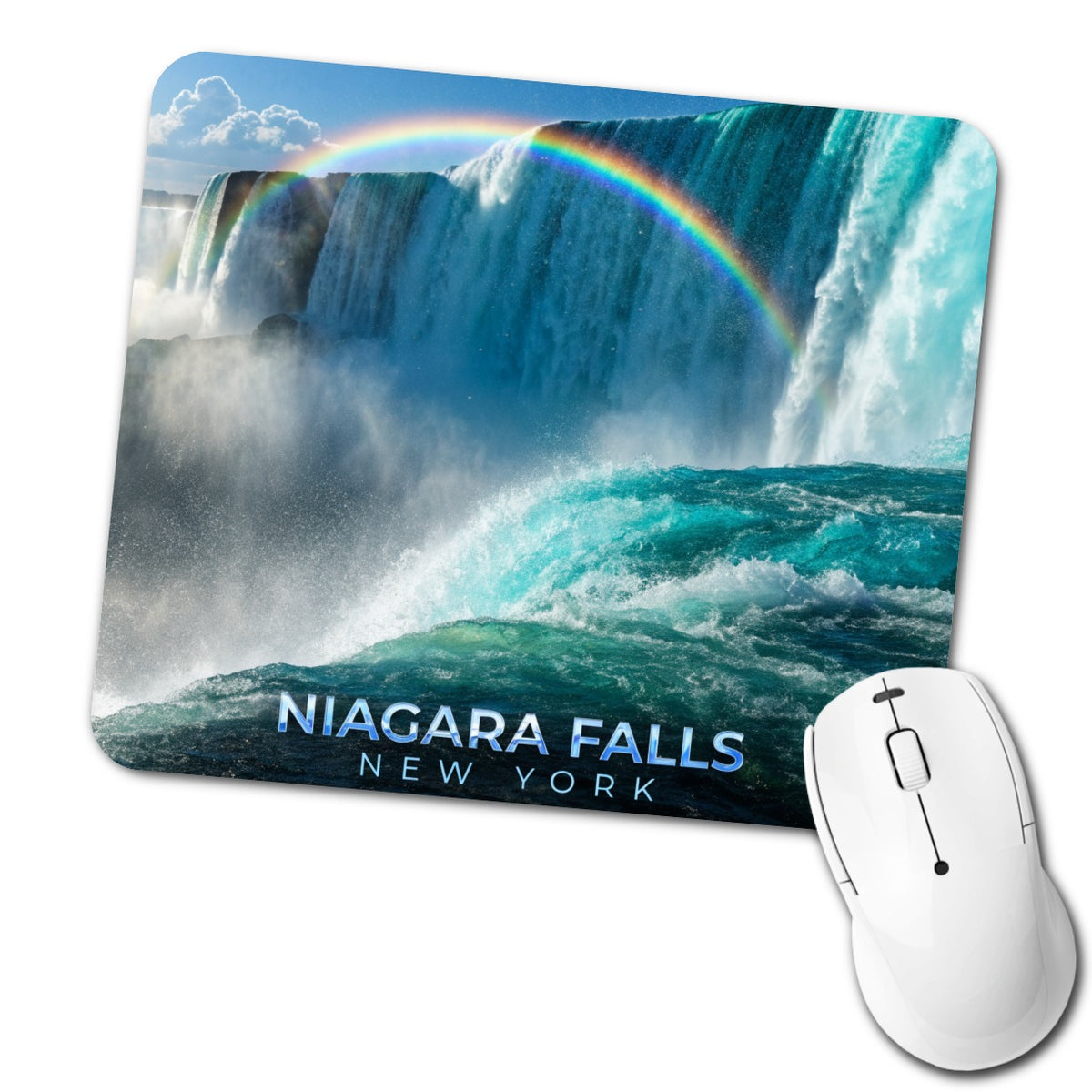 Niagara Falls New York Travel Low Profile Mouse Pad Mat