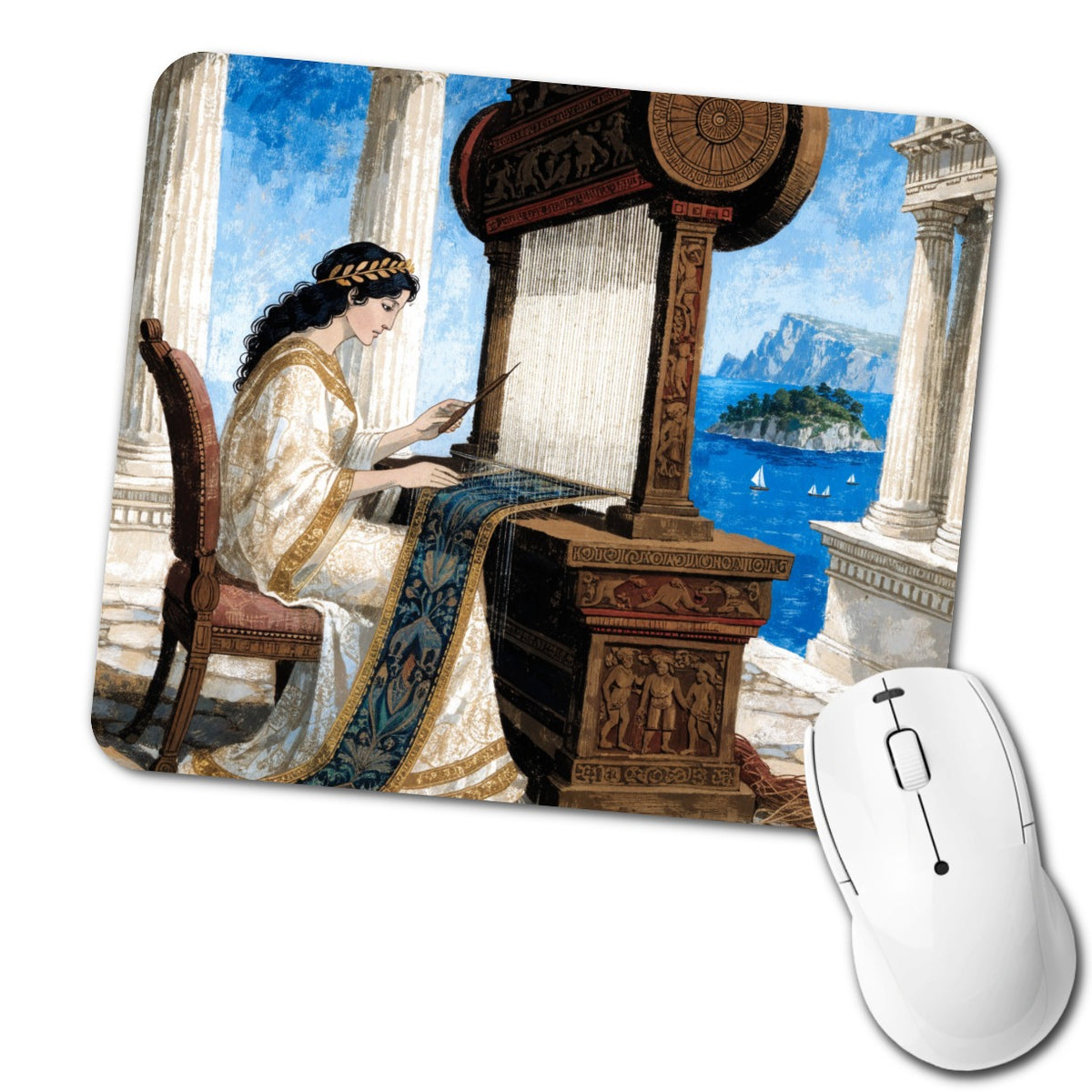 Penelope Greek Mythology Low Profile Mouse Pad Mat