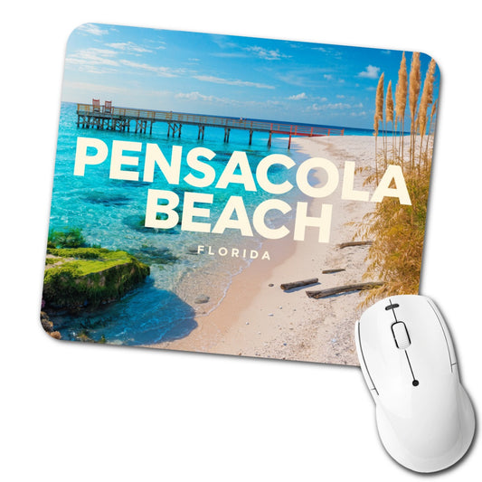 Pensacola Beach Florida Travel Low Profile Mouse Pad Mat